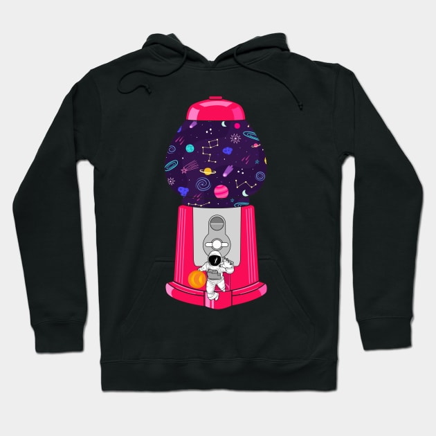 ASTRONAUT GUM MACHINE Hoodie by Diannas